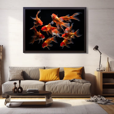 Goldfish Canvas Painting